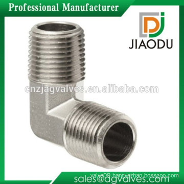 High quality and low price forged nickel-plating 1/2 or 3/4 inch of npt brass male elbow fitting for water